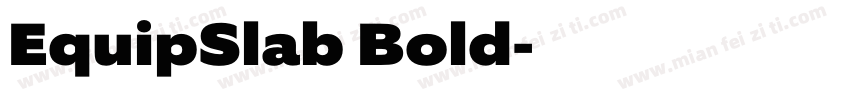 EquipSlab Bold字体转换